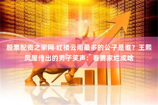 股票配资之家网 红楼云雨最多的公子是谁？王熙凤屋传出的男子笑声：看贾家烂成啥